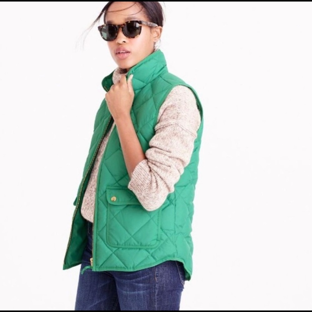 J Crew Excursion Quilted Down Vest